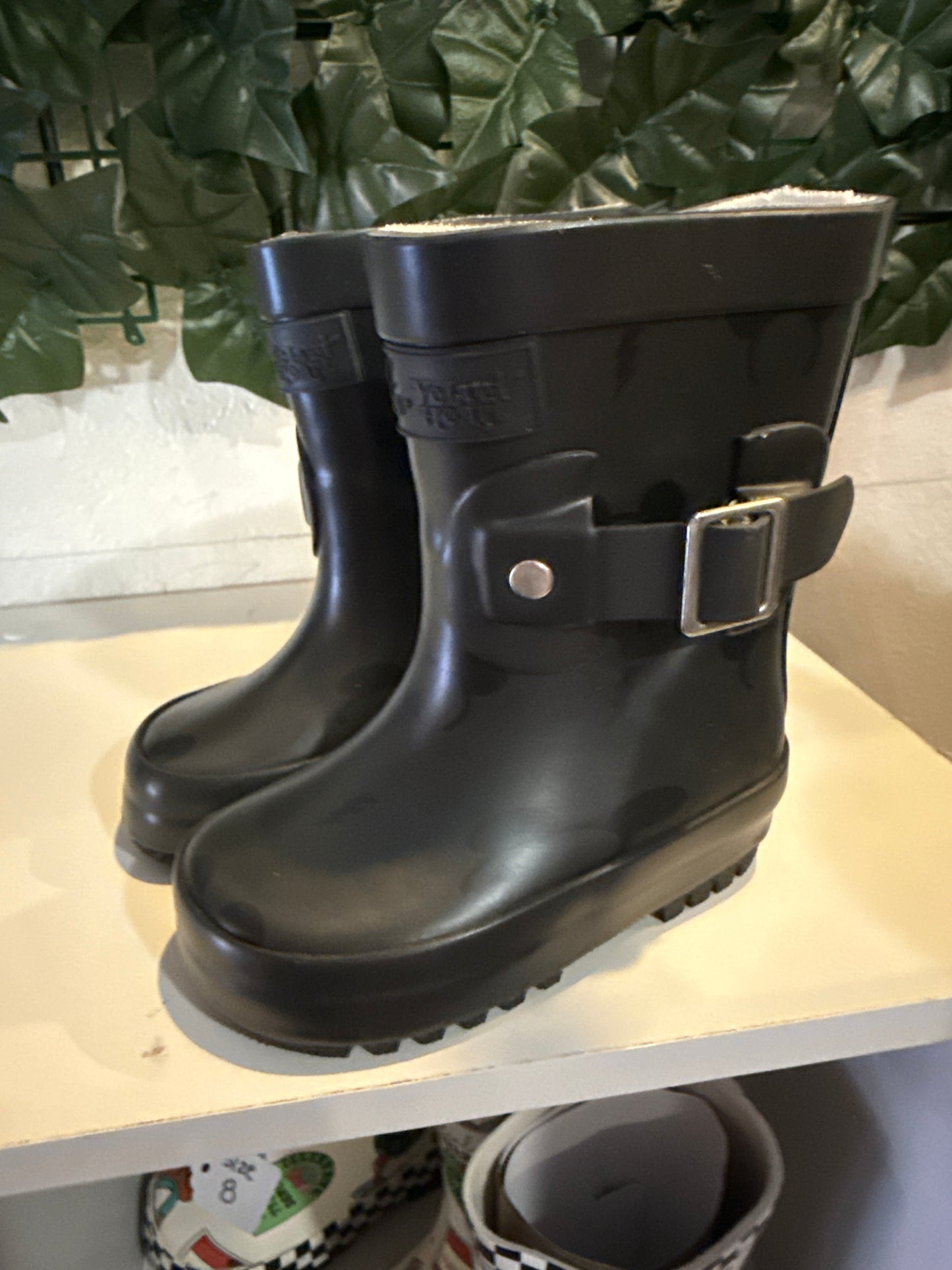 Black out Mickey rainboots - toddlers