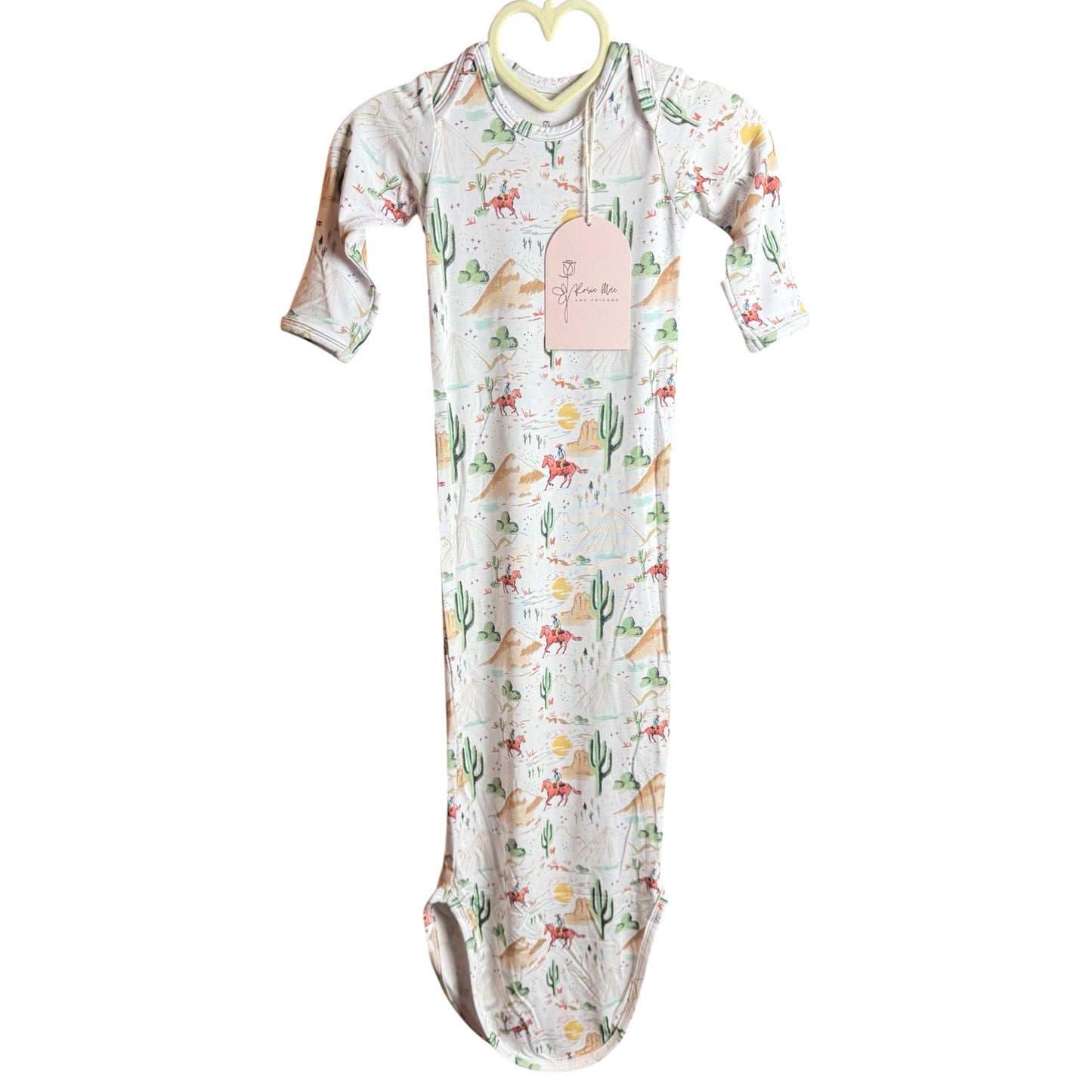 Western Roundup Knot Gown 0-3 Months
