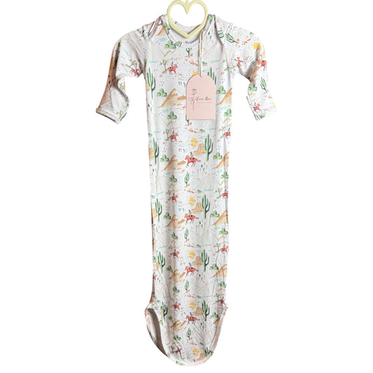 Western Roundup Knot Gown 0-3 Months